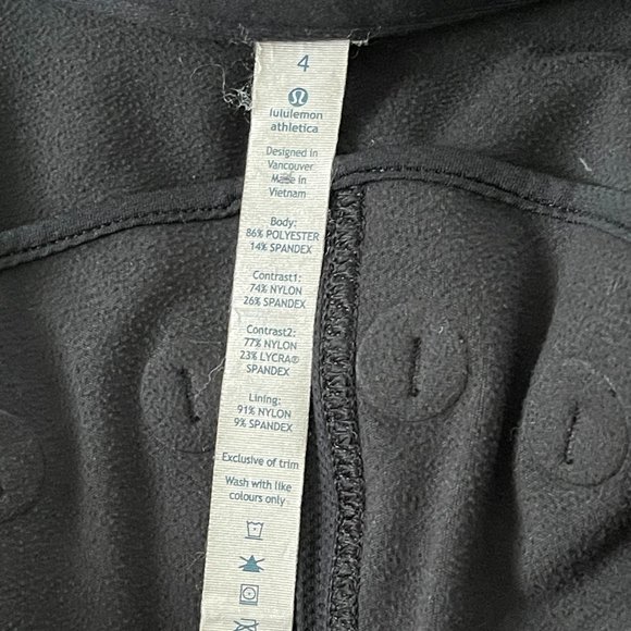 LULULEMON KEEP IT UP BLACK REMOVABLE HOODED RUN JACKET WATER RESISTANT SIZE: 4 - Picture 15 of 16